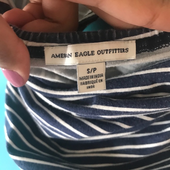 American Eagle Cross-back Striped Dress - Picture 4 of 4